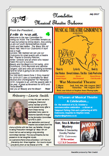 Newsletter July 2017